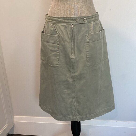 APC Skirt Mini Cotton Green Size large - Picture 3 of 13